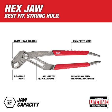 10In. Hex Jaw Pliers 48-22-6210