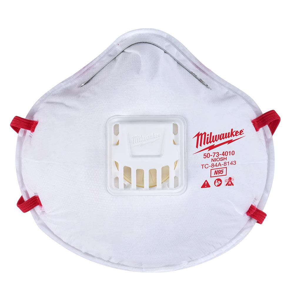 10pk N95 Valved Respirator 48-73-4014