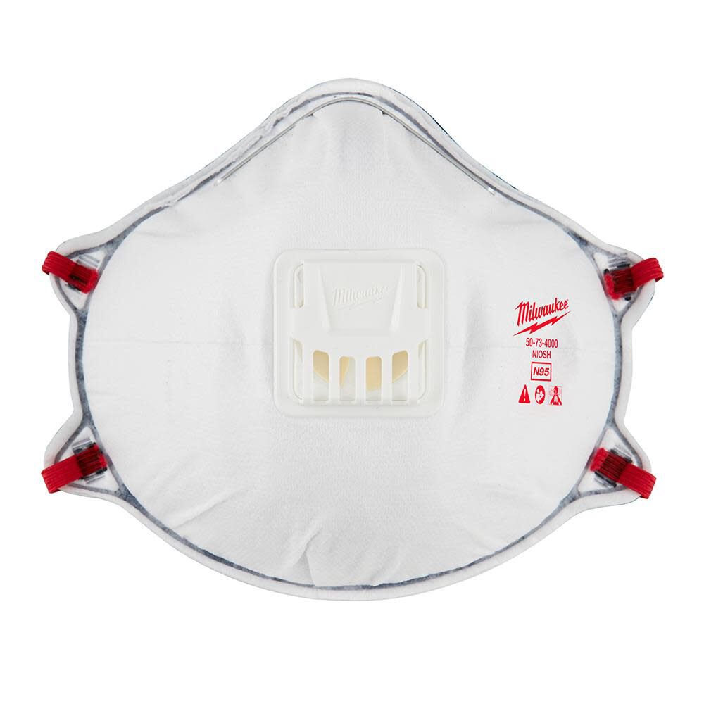 10pk N95 Valved Respirator with Gasket 48-73-4004