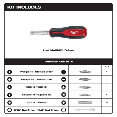 11-in-1 Screwdriver ECX 48-22-2760