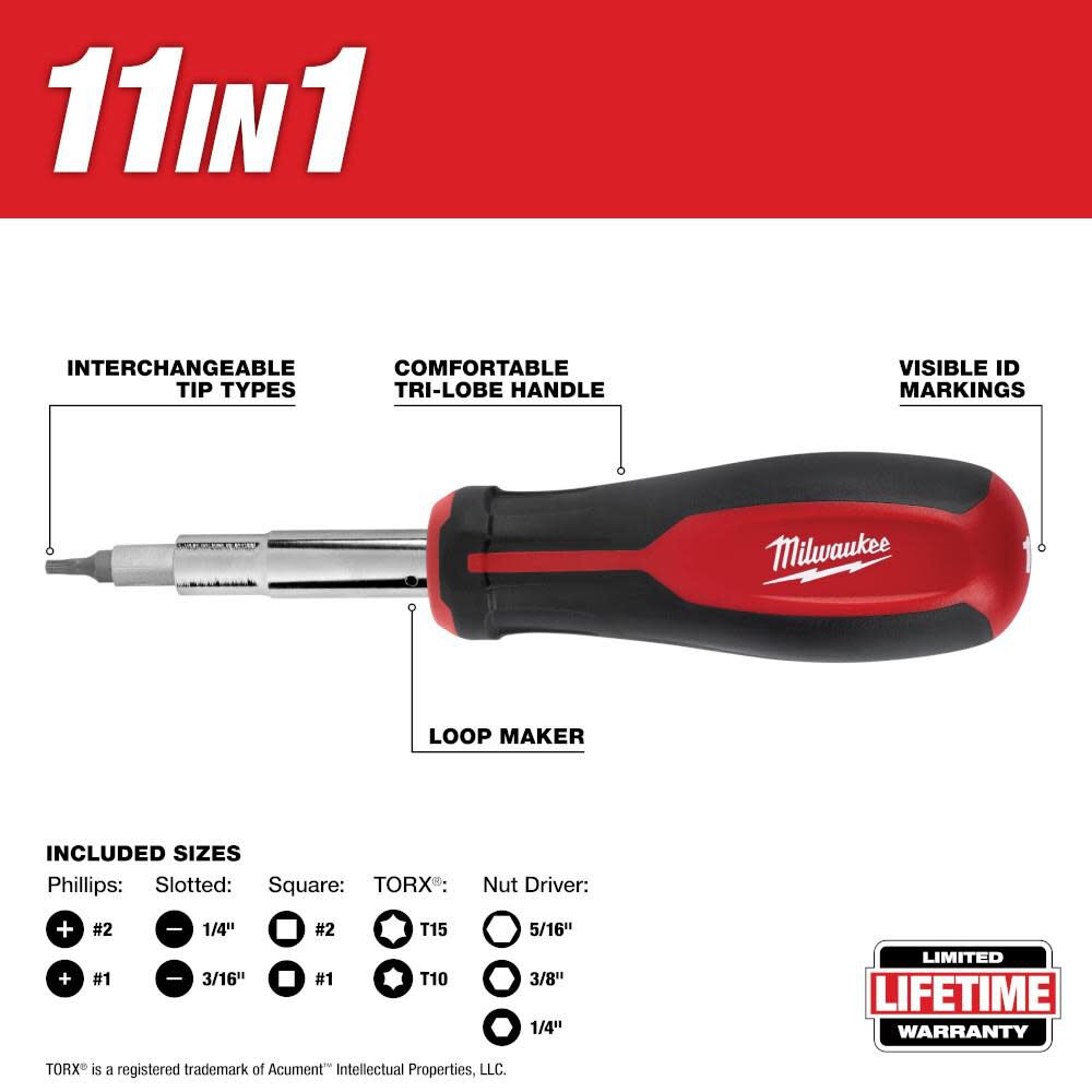 11-in-1 Screwdriver SQ 48-22-2761