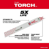 12 in. 10 TPI THE TORCH SAWZALL Blades 5PK 48-00-5714