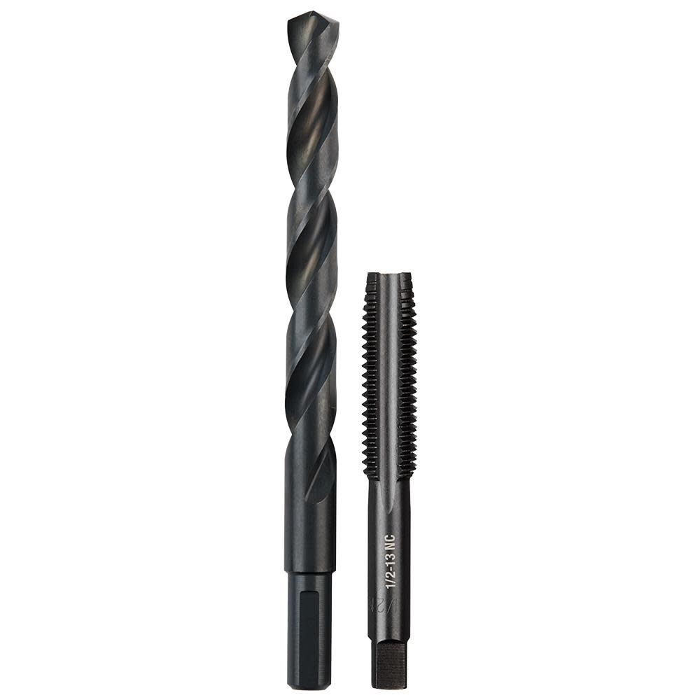 1/2 in -13 NC Straight Flute Plug Tap & 27/64 in Drill Bit 49-57-5560