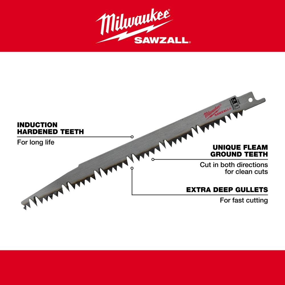 12 in. 5 TPI Pruning SAWZALL Blade 48-00-1305