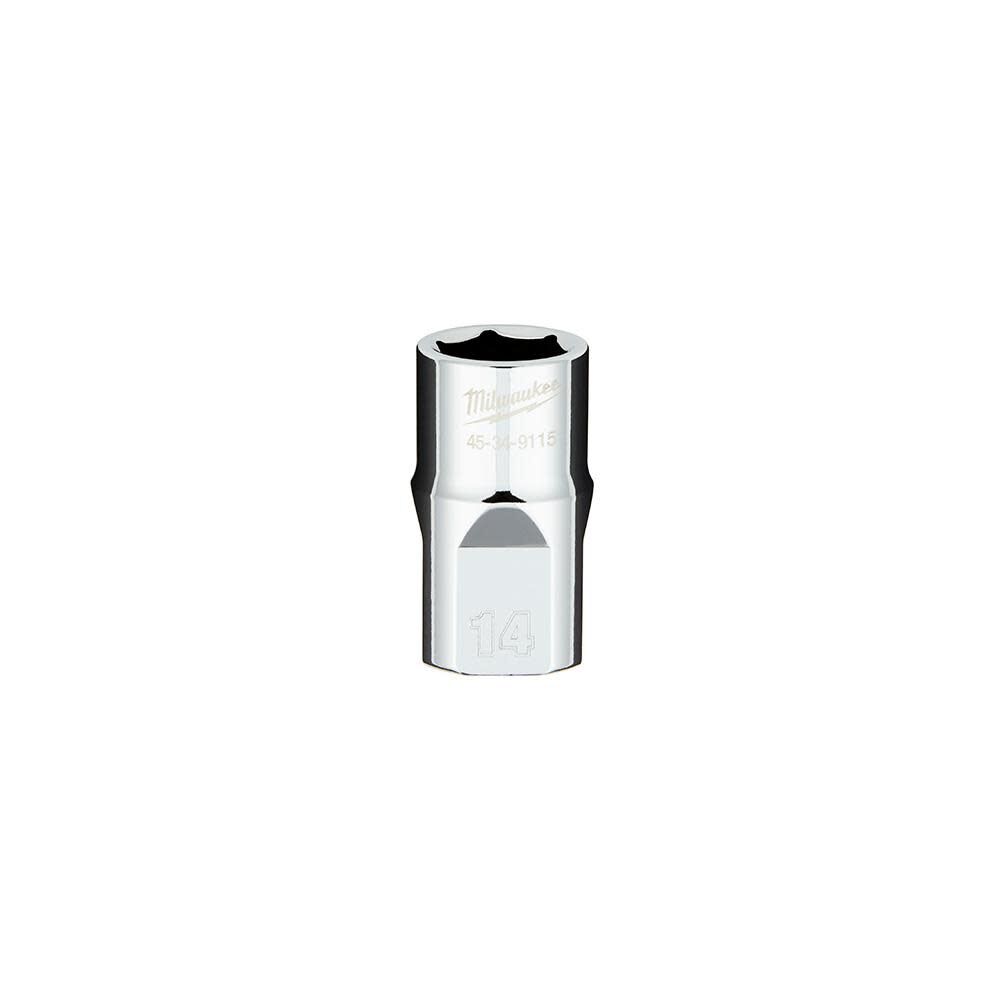 1/2 in. Drive 14MM Metric 6-Point Socket with FOUR FLAT Sides 45-34-9115