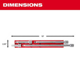 1/2 in Drive Extension 4 Piece Set 48-22-9342