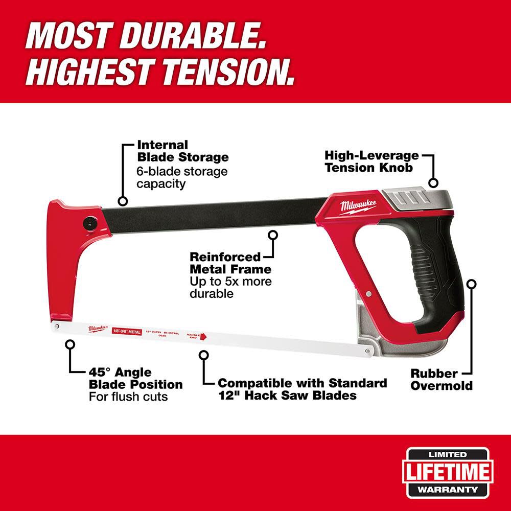 12 in. High Tension Hacksaw 48-22-0050