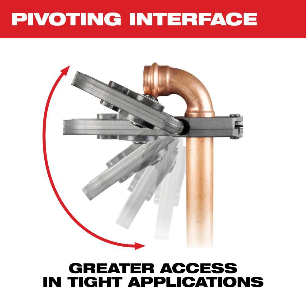 1/2 Inch - 1-1/4 Inch CTS-V Pivoting Press Ring Kit for M12 FORCE LOGIC Press Tool 49-16-2490X