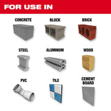 1/2 Inch x 10 Inches x 12 Inches SHOCKWAVE Carbide Multi-Material Drill Bit 48-20-8893