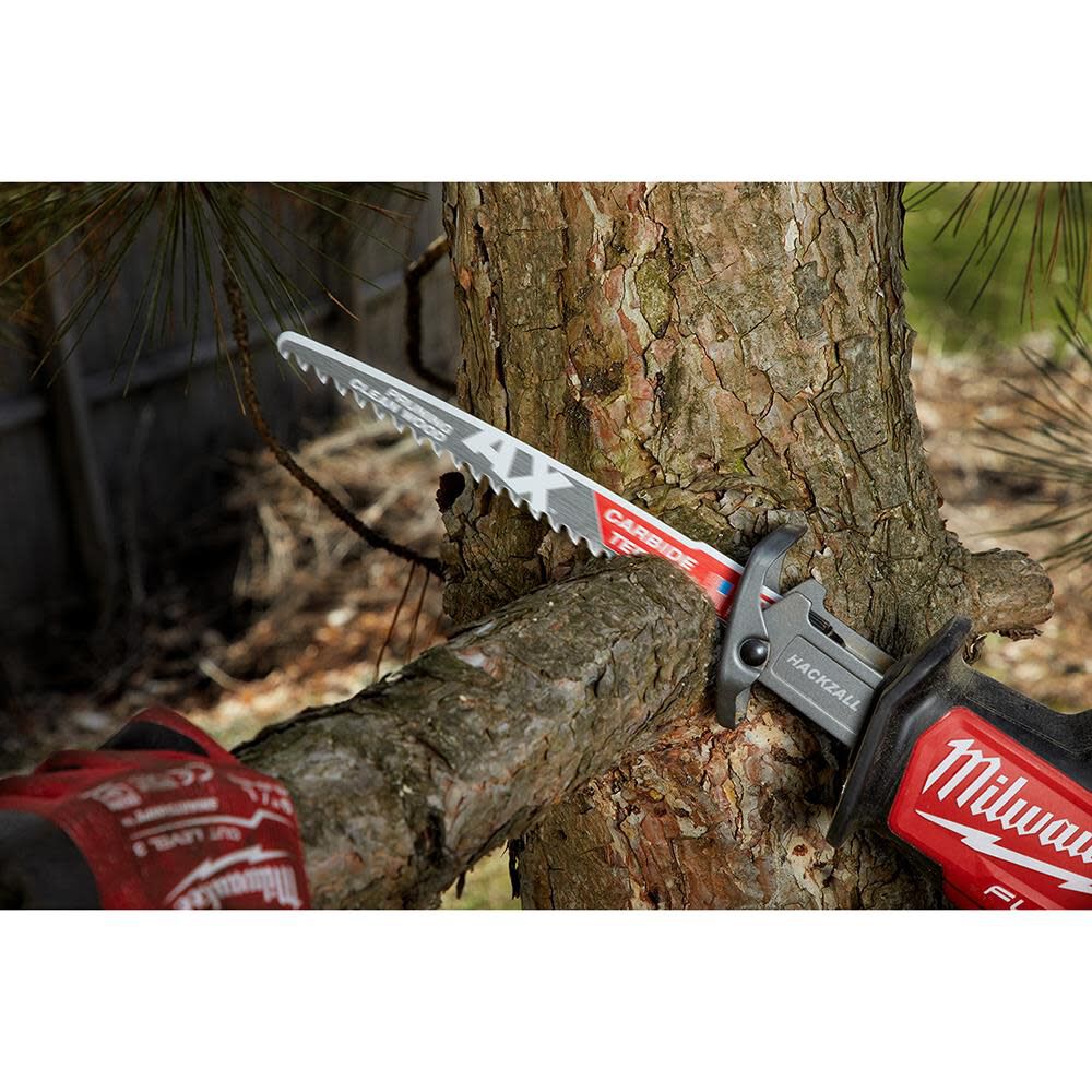 12inch 3 TPI The AX with Carbide Teeth for Pruning & Clean Wood SAWZALL Blade 1PK 48-00-5233