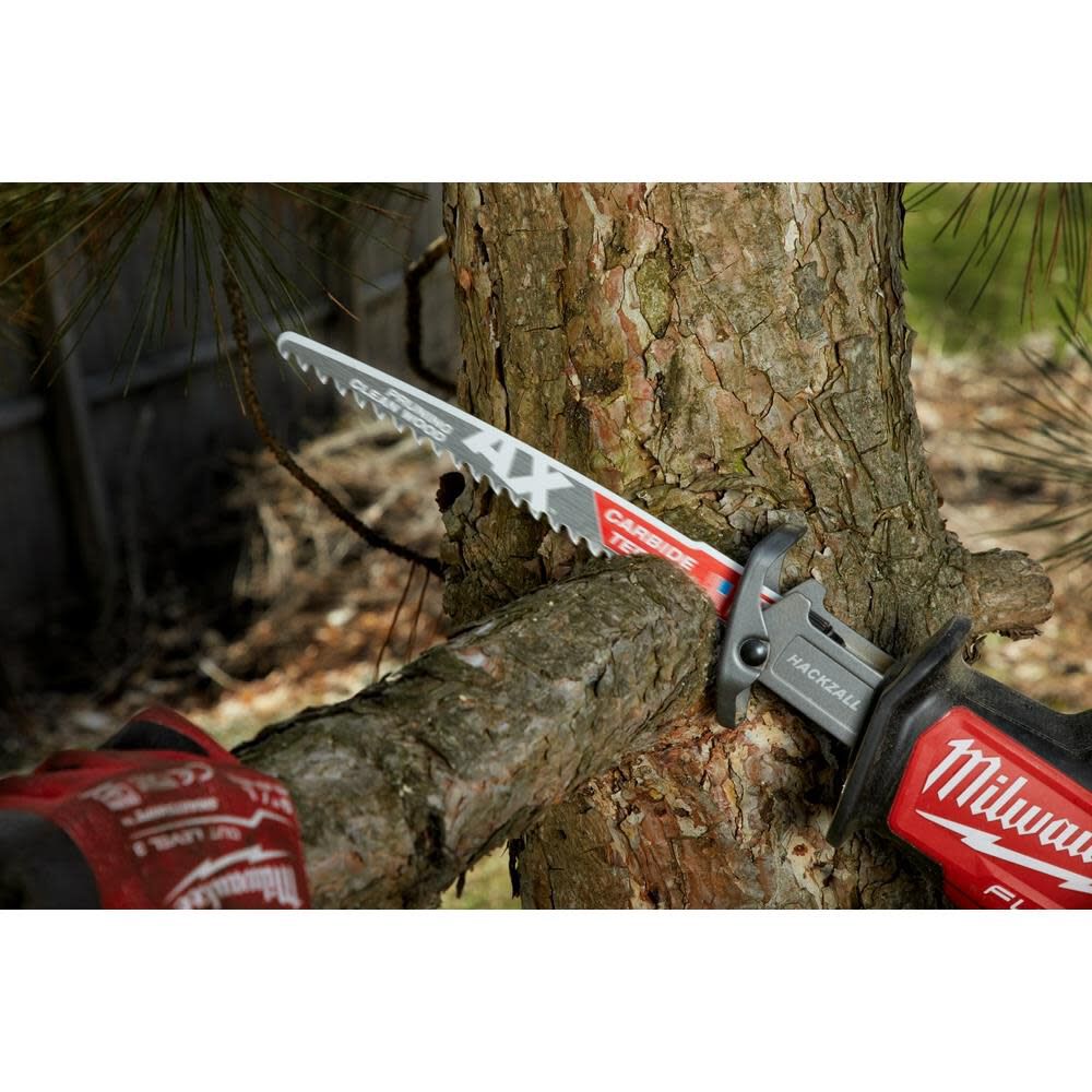 12inch 3 TPI The AX with Carbide Teeth for Pruning & Clean Wood SAWZALL Blade 3PK 48-00-5333