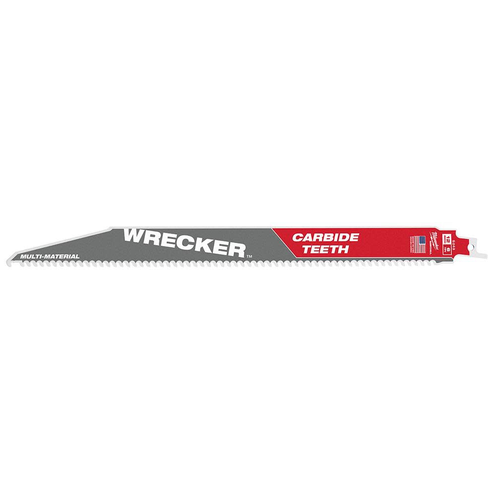 12inch 6 TPI THE WRECKER with Carbide Teeth SAWZALL Blade 1PK 48-00-5243