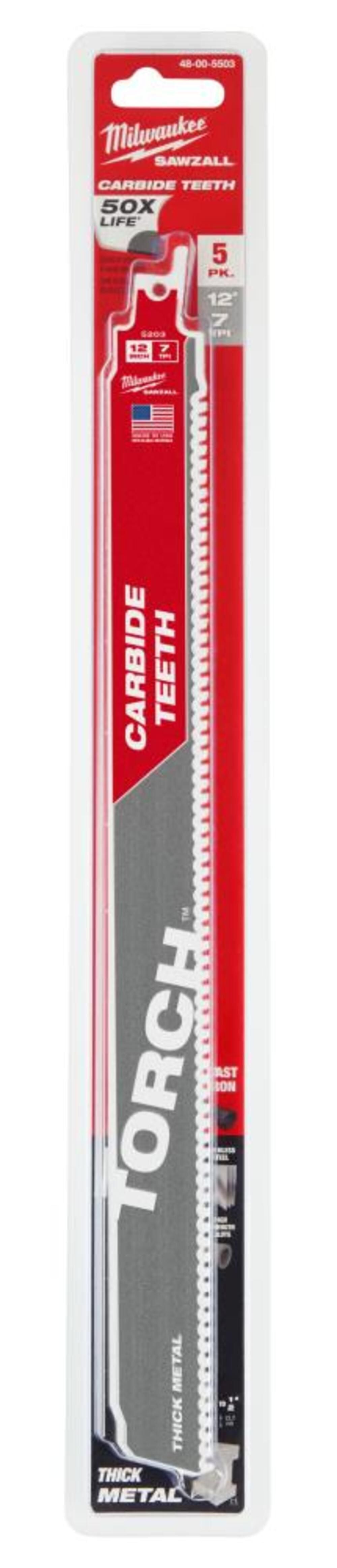 12inch 7TPI The TORCH with Carbide Teeth 5PK 48-00-5503