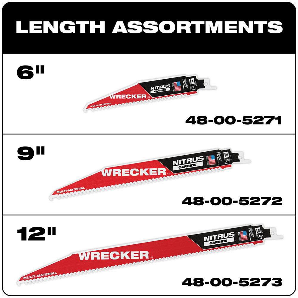 12inch WRECKER with NITRUS CARBIDE 1Pk 48-00-5273