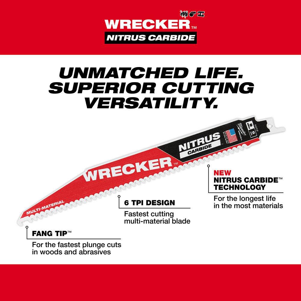 12inch WRECKER with NITRUS CARBIDE 1Pk 48-00-5273