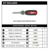 13-in-1 Cushion Grip Screwdriver with Schrader Bit 48-22-2881