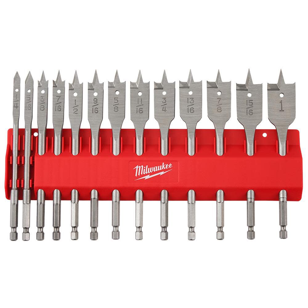 13 PC Flat Boring Bit Set 48-27-1520