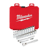 1/4 in. Drive 28 pc. Ratchet & Socket Set - Metric 48-22-9504