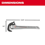 14in Aluminum Self-Adjusting Pipe Wrench 48-22-7414