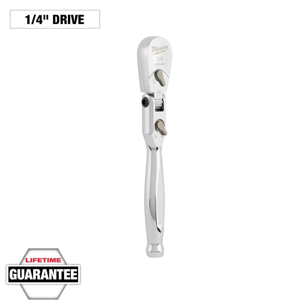 1/4inch Drive 6inch Flex Head Ratchet 48-22-9007