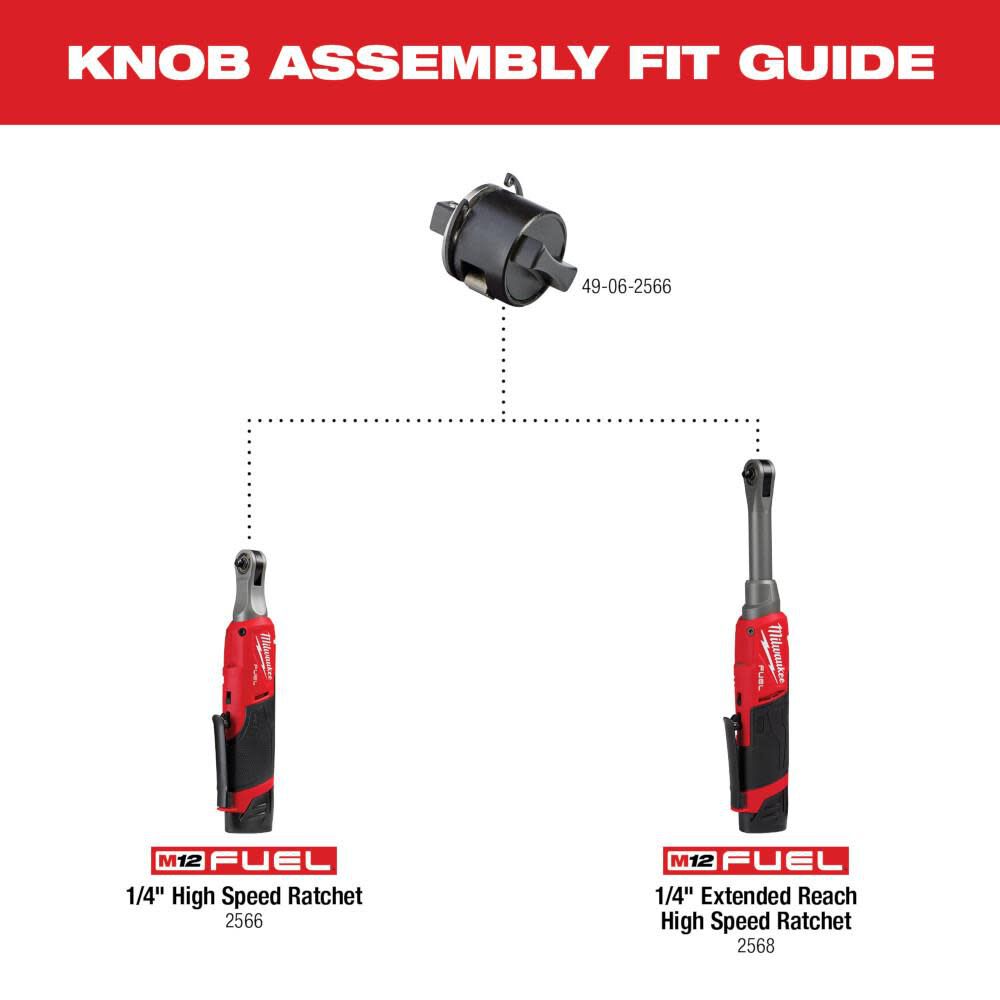 1/4inch High Speed Ratchet Tall Shift Knob Assembly 49-06-2566