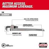 14L Aluminum Pipe Wrench with POWERLENGTH Handle 48-22-7215