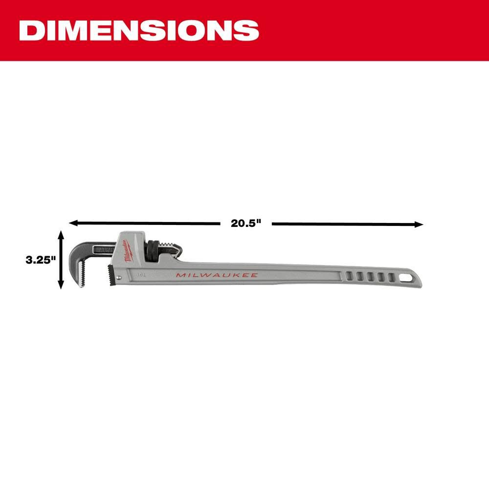 14L Aluminum Pipe Wrench with POWERLENGTH Handle 48-22-7215