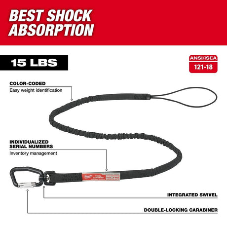 15 Lbs. 54 in. Extended Reach Locking Tool Lanyard 48-22-8816