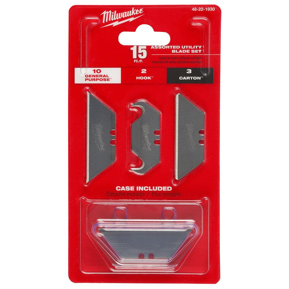 15 Pc Assorted Utility Blade Set 48-22-1930