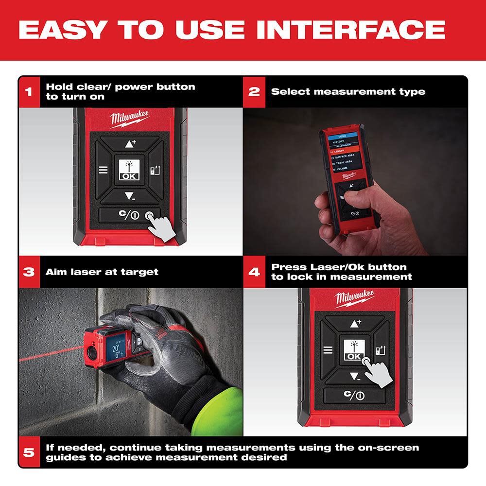 150 Ft. Laser Distance Meter 48-22-9802