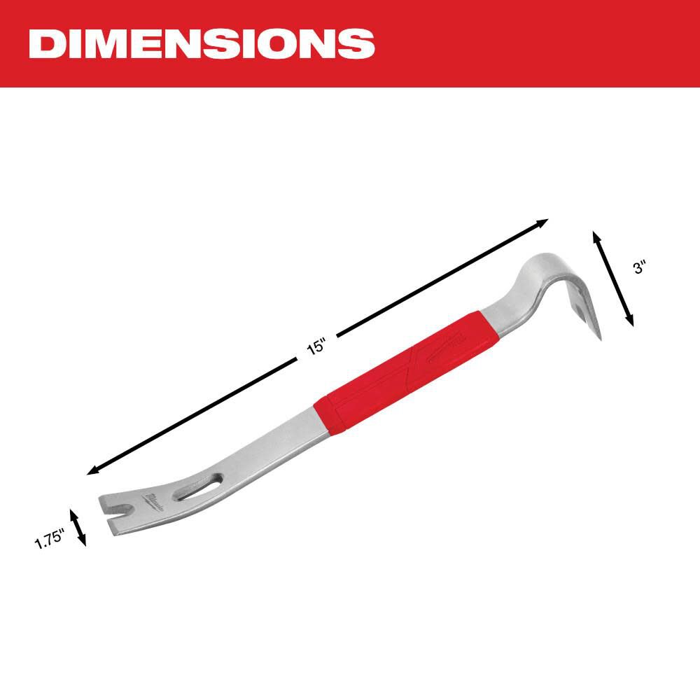 15inch Pry Bar with SHOCKSHIELD Grip 48-22-9035