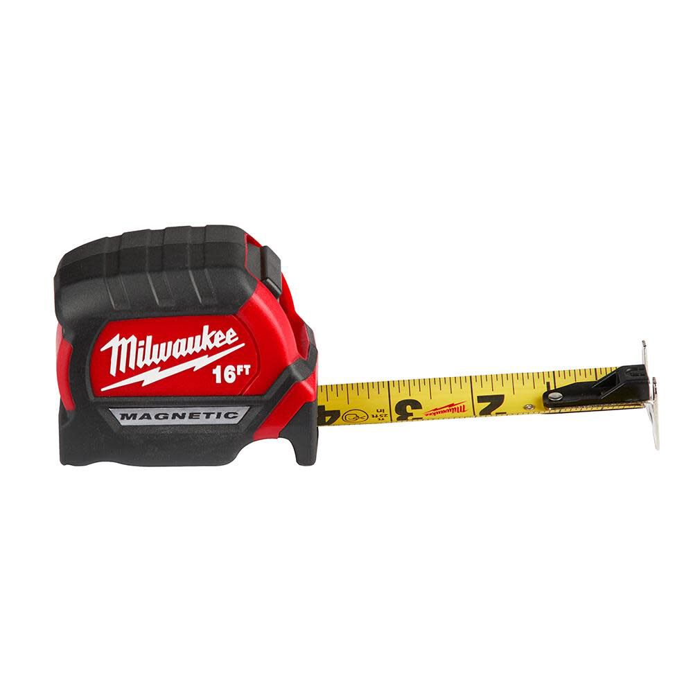 16Ft Compact Magnetic Tape Measure 48-22-0316