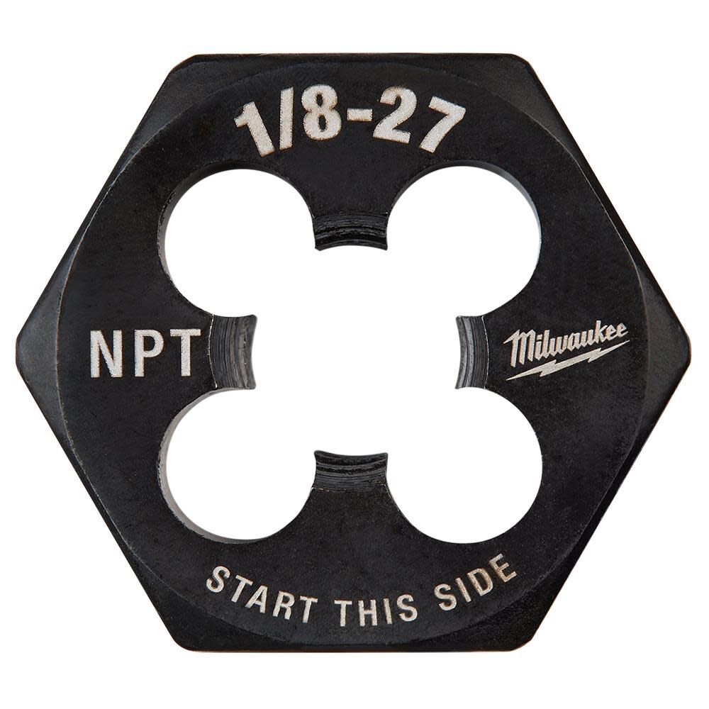 1/8 in -27 NPT 1-Inch Hex Threading Die 49-57-5389