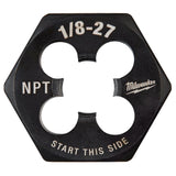 1/8 in -27 NPT 1-Inch Hex Threading Die 49-57-5389