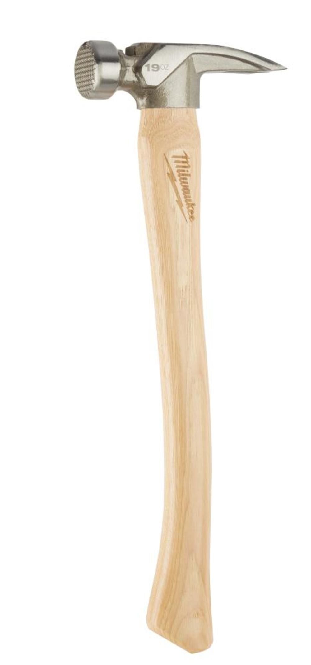 19oz Milled Face Hickory Wood Framing Hammer 48-22-9419