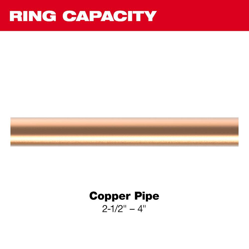 2-1/2 Inch - 4 Inch NIBCO Press Ring Kit for M18 FORCE LOGIC Long Throw Press Tool 49-16-2690NX