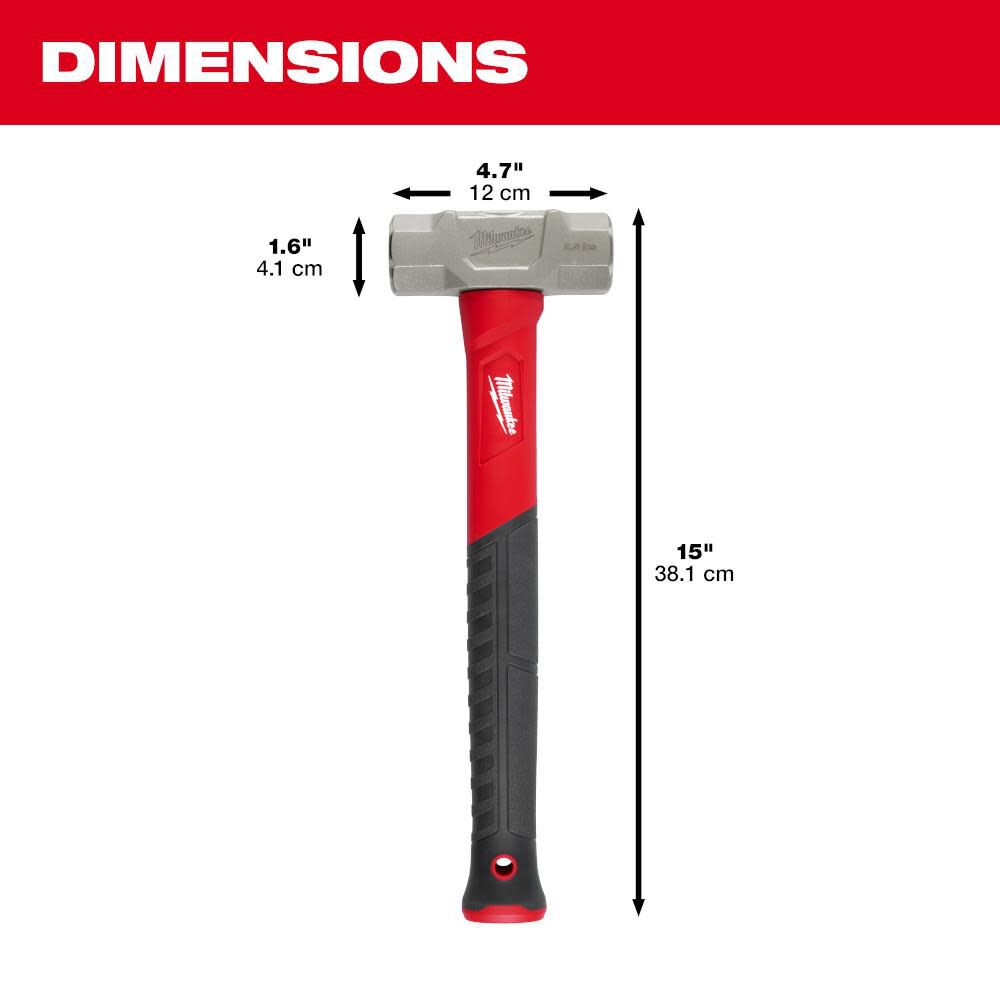 2 1/2 lb Fiberglass Engineer Hammer 48-22-9312