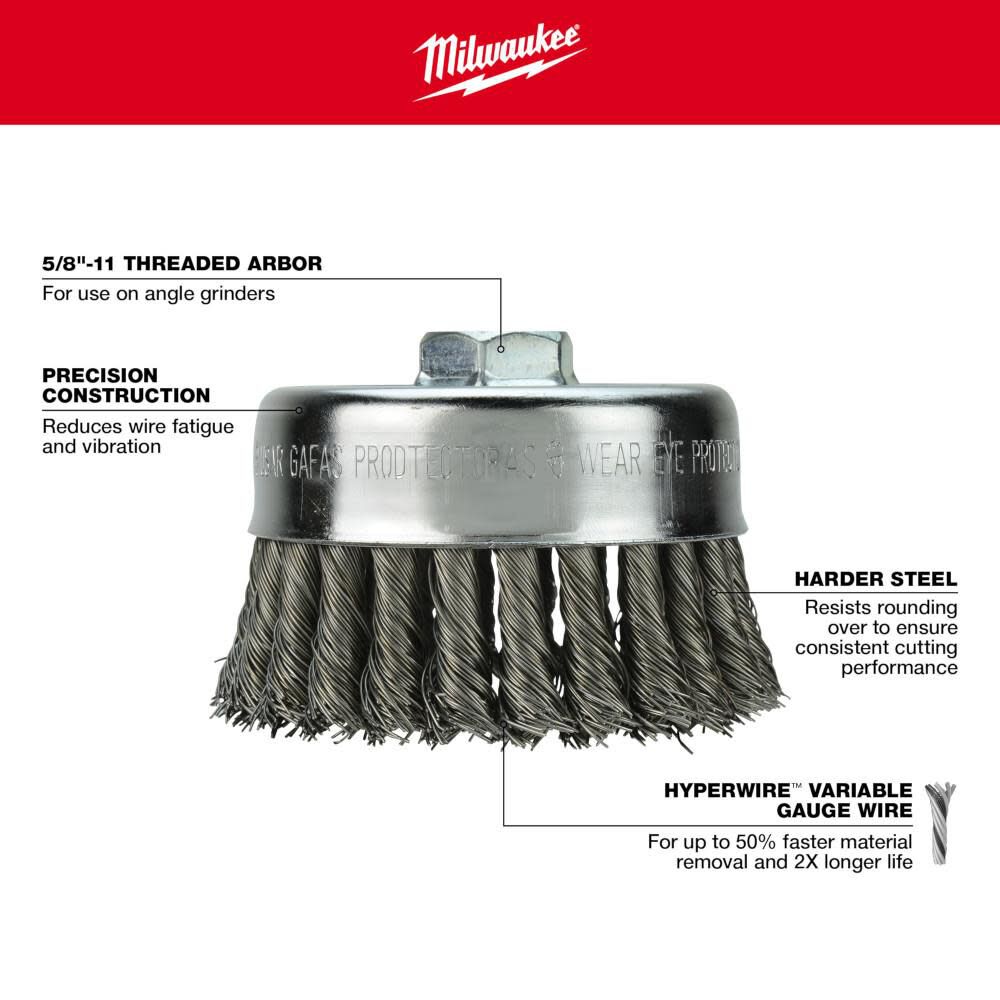 2-3/4 In. Knot Wire Cup Brush 48-52-5040