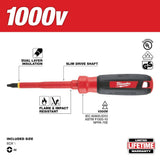 #2 ECX 4inch 1000V Insulated Screwdriver 48-22-2242