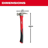 21oz Milled Face Poly/Fiberglass Handle Hammer 48-22-9320