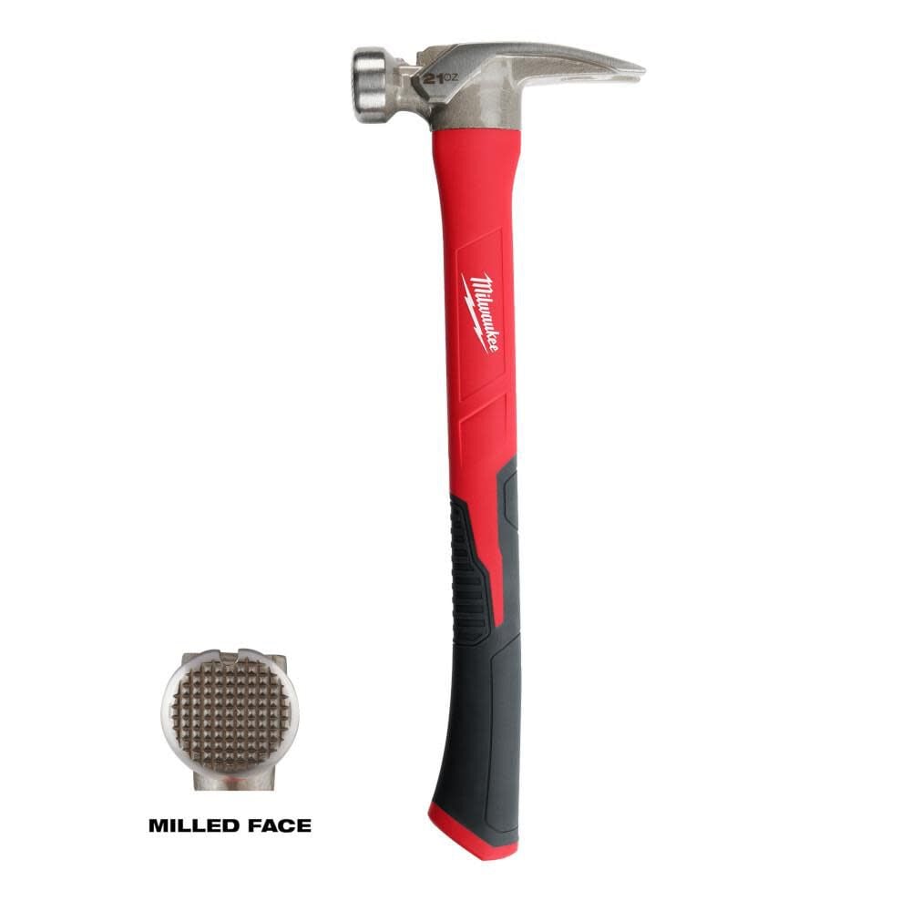 21oz Milled Face Poly/Fiberglass Handle Hammer 48-22-9320