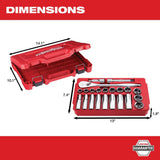 22 pc. 1/2 in. Socket Wrench Set (SAE) 48-22-9410