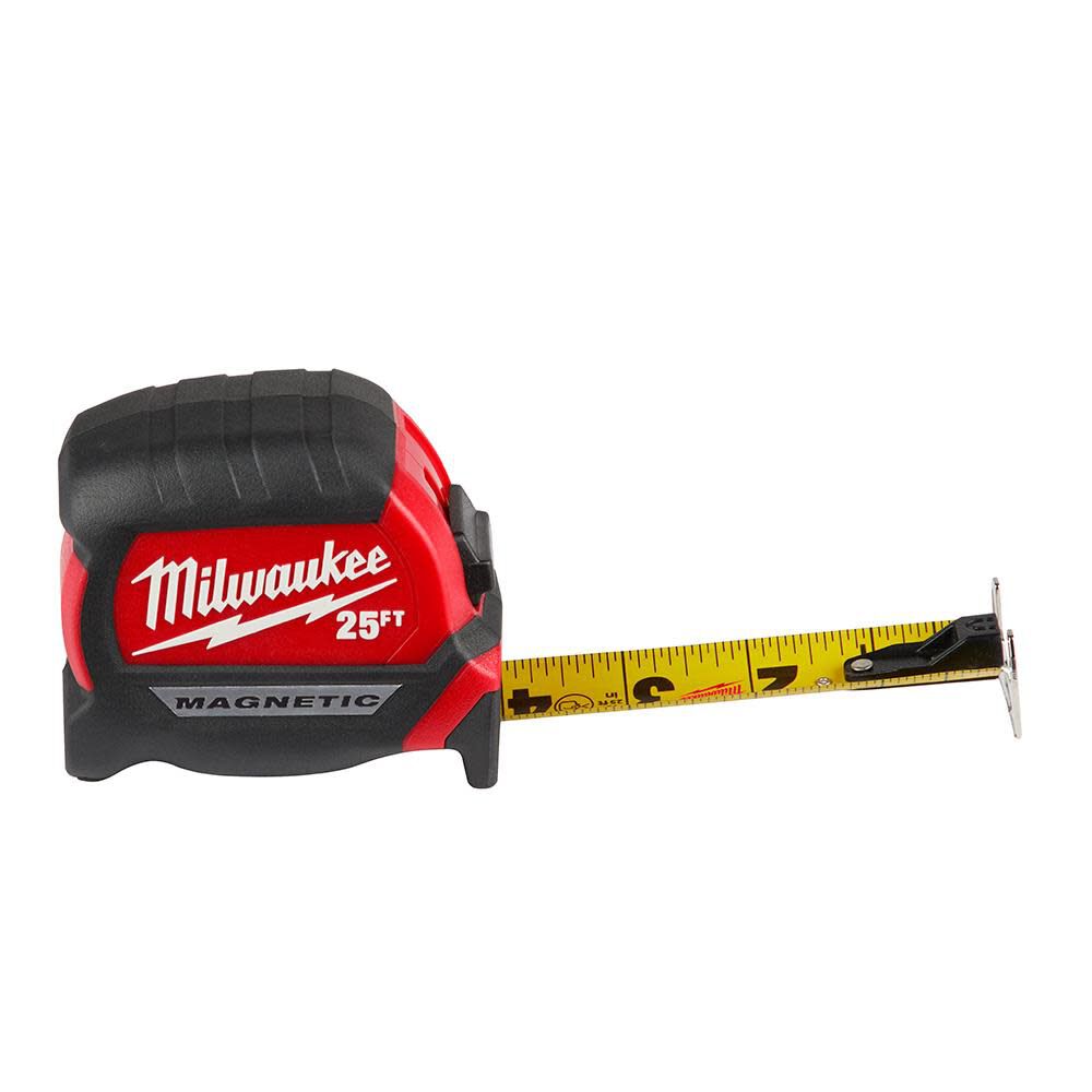 25' Compact Wide Blade Magnetic Tape Measure 2-Pack 48-22-0325G