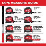 25' Compact Wide Blade Tape Measure 2-Pack 48-22-0425G