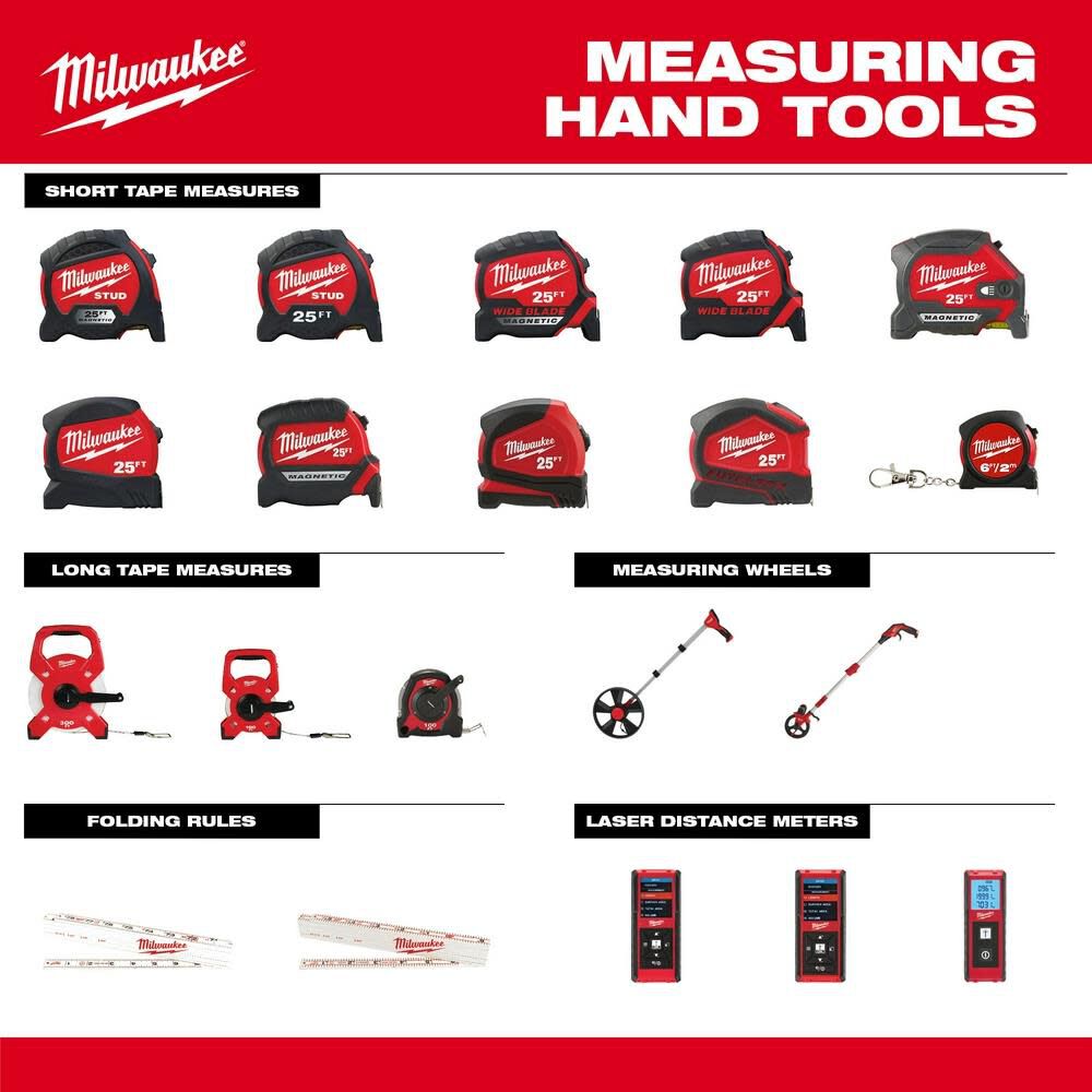 25ft Wide Blade Magnetic Tape Measure with 100L Light 48-22-0428