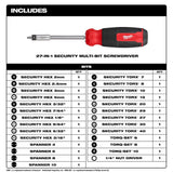 27-in-1 Security Multi-Bit Screwdriver 48-22-2911