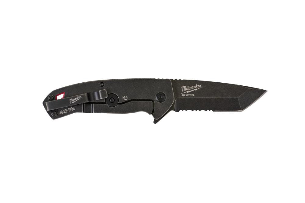 3 in. HARDLINE Serrated Tanto Blade Pocket Knife 48-22-1998