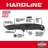 3 in. HARDLINE Serrated Tanto Blade Pocket Knife 48-22-1998