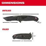 3 in. HARDLINE Serrated Tanto Blade Pocket Knife 48-22-1998