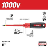 3/16 in. Cabinet 4 in. 1000V Insulated Screwdriver 48-22-2231